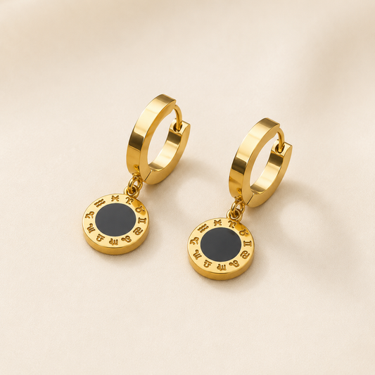 Celeste Gold Hoops